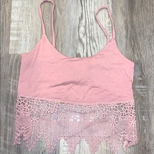 LA Hearts crop top